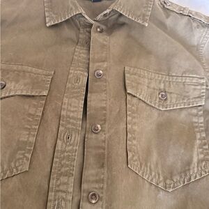 Banana Republic Olive Button-Up Shirt